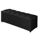 Ver imagem 3 de Recamier Baú Milão 1,30m Premium para Cama Casal Estilo Decorativo Closet Estofado Cor Preto