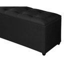 Ver imagem 4 de Recamier Baú Milão 1,30m Premium para Cama Casal Estilo Decorativo Closet Estofado Cor Preto