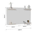 Ver imagem 3 de Painel P/ Tv até 50 Pol Quartos e Salas em Mdf Envio Rápido:branco