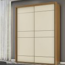 Ver imagem 1 de Guarda Roupa Solteiro 2 Portas Mdf 1,70 M Qualitá Belmax:freijó/off White