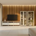 Ver imagem 1 de Conjunto de Sala 3 Peças Rack, Estante e Cristaleira Madeira Maciça Ananda CabeCasa MadeiraOriginals