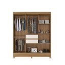 Ver imagem 3 de Guarda Roupa Munique de Casal com Pés e 8 Portas - Amendola Touch /off White Demóbile