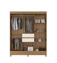 Ver imagem 3 de Guarda Roupa Munique de Casal com Pés e 8 Portas - Amendola Touch /off White Demóbile