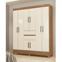 Ver imagem 1 de Guarda Roupa Munique de Casal com Pés e 8 Portas - Amendola Touch /off White Demóbile