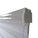 Ver imagem 5 de Persiana Rolo Duplo Bandô Sunny Branca 160 (L) x 160 (A) Cortina Zebra Double Vision 1,60 X 1,60
