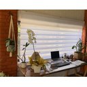 Ver imagem 4 de Persiana Rolo Duplo Bandô Sunny Branca 160 (L) x 160 (A) Cortina Zebra Double Vision 1,60 X 1,60