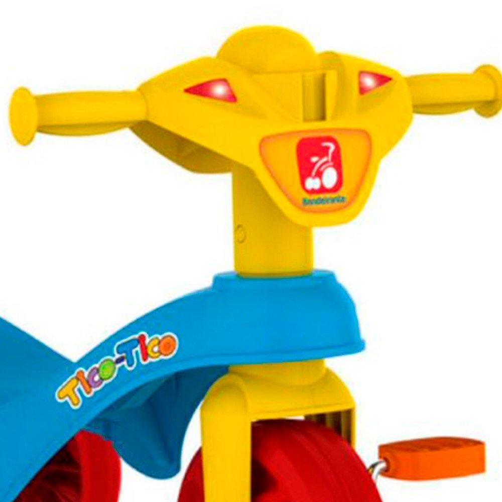 Triciclo a Pedal Infantil Bandeirante Tico-Tico Club Assento Anatômico - 3