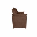Ver mais imagens de Sofá Alice 2 Lugares 140cm Marrom Escuro Suede Império Decor Moderno