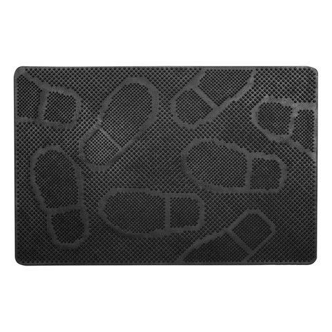 Capacho de Borracha Antiderrapante Ecco 22 Preto 0,40x0,60m