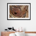 Ver imagem 1 de Quadro Horizontal Abstrato Madeira - 60x48cm:madeira Preta