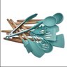 Kit de utensilios em silicone cozinha Verde - 2