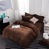 JOGO DE CAMA SOLTEIRO SUED MARROM 5 PÇ EDREDOM DE 145X240CM - 2