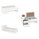 Ver imagem 1 de Quarto de Solteiro Completo com Bicama e Penteadeira 381536 Fellicci