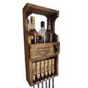 Ver imagem 1 de Porta Espeto com Barzinho e Abridor Cabeça de Boi em Madeira Maciça Tam 29x60