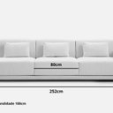 Ver imagem 3 de Sofá 3 Lugares King Size Revestimento em Sarja 252cm