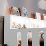 Cama Infantil Montessoriana com Colchão Juvenil Led e Nicho Nina Branca + Luminária Led - 2