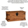 Baú Multiuso de Madeira Maciça Rustic Line 94 Cm Cera - 4