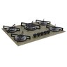 Fogão Cooktop Premium 5 bocas Tripla Chama 140 Amadeirado Claro Chamalar - 2
