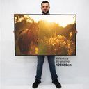 Ver imagem 2 de Quadro Decorativo em Canvas Cavalo ao Pôr do Sol TaColado Moldura Flutuante 4,5cm Freijó 120 x 80cm
