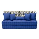Ver imagem 1 de Futon Turco Duplo Azul Royal + Acessorios