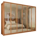 Ver mais imagens de Guarda Roupa Casal 6 Portas Reflecta 4 Gavetas 100% MDF Freijó New Reflex Yescasa Marrom