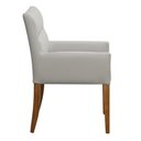 Ver imagem 4 de Kit 2 Cadeiras para Mesa de Jantar Angel Base Madeira Corano Fendi - Nexta Casa