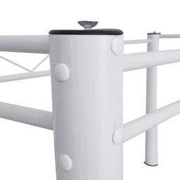 Base De Mesa De Jantar Pés De Mesa P/ Tampos De Vidro Granito Madeira 1,20 Munique Ql Branco - 4