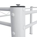 Ver imagem 4 de Base De Mesa De Jantar Pés De Mesa P/ Tampos De Vidro Granito Madeira 1,20 Munique Ql Branco