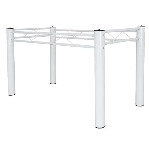 Base De Mesa De Jantar Pés De Mesa P/ Tampos De Vidro Granito Madeira 1,20 Munique Ql Branco