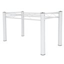 Ver imagem 1 de Base De Mesa De Jantar Pés De Mesa P/ Tampos De Vidro Granito Madeira 1,20 Munique Ql Branco