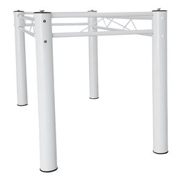 Base De Mesa De Jantar Pés De Mesa P/ Tampos De Vidro Granito Madeira 1,20 Munique Ql Branco - 2