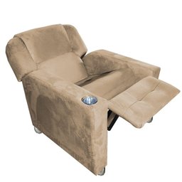Poltrona Reclinável Papai e Mamãe com Porta Copo Texas Cappuccino - 1