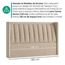 Ver imagem 6 de Cabeceira Queen 160 cm Lumina LED com Frame Linho Sl 65 Peer