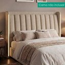 Ver imagem 2 de Cabeceira Queen 160 cm Lumina LED com Frame Linho Sl 65 Peer