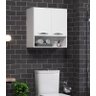 Armário Suspenso 60cm Branco Parede Organizador Lavanderia Nicho - 1