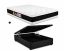 Ver imagem 1 de Cama Bau Casal Preto Colchão Casal Black e White Air Double Face D45 138x188 - Castor