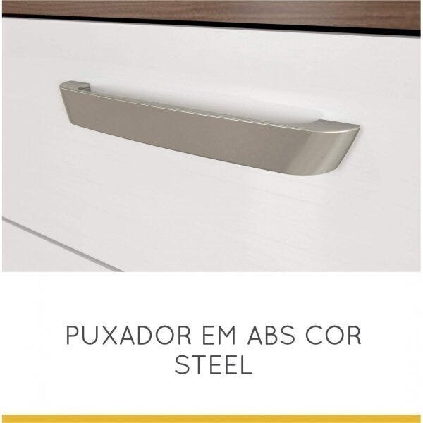 Armário de Cozinha 5 Portas 2 Gavetas Smart Nesher Móveis - 5