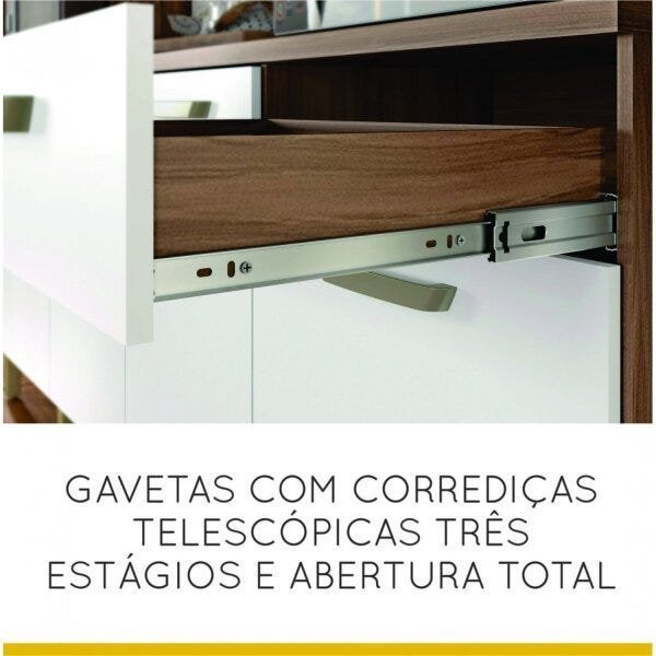 Armário de Cozinha 5 Portas 2 Gavetas Smart Nesher Móveis - 6