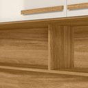 Ver mais imagens de Guarda Roupa Modulado Casal 2 Portas de Correr com Cabeceira - Freijó/Offwhite