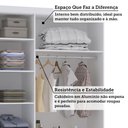 Ver imagem 5 de Guarda Roupa Modulado 132cm 3 Portas e 4 Gavetas Alpes Luciane Móveis
