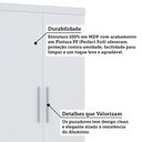 Ver imagem 4 de Guarda Roupa Modulado 132cm 3 Portas e 4 Gavetas Alpes Luciane Móveis