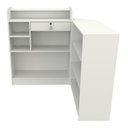 Ver imagem 5 de Balcão Caixa L M5 Mdp Atendimento Recepção Loja Vallet - Branco