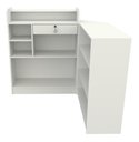 Ver imagem 5 de Balcão Caixa L M5 Mdp Atendimento Recepção Loja Vallet - Branco