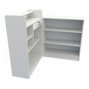 Ver imagem 2 de Balcão Caixa L M5 Mdp Atendimento Recepção Loja Vallet - Branco