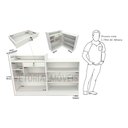 Ver imagem 4 de Balcão Caixa L M5 Mdp Atendimento Recepção Loja Vallet - Branco