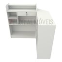 Ver imagem 3 de Balcão Caixa L M5 Mdp Atendimento Recepção Loja Vallet - Branco