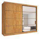 Ver imagem 2 de Guarda Roupa Casal com Espelho 2 Portas 6 Gavetas - Sevilha-peroba - Made Marcs