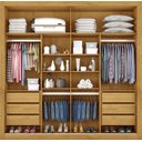 Ver imagem 3 de Guarda Roupa Casal com Espelho 2 Portas 6 Gavetas - Sevilha-peroba - Made Marcs