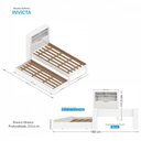 Ver imagem 3 de Bicama Solteiro Invicta com Auxiliar Branco Santos Andira