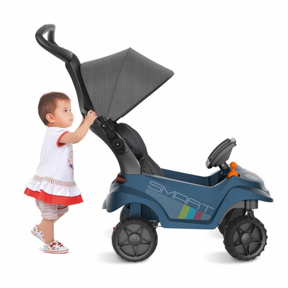 Carrinho de Passeio e Andador - Smart Baby Comfort 360 - Azul - Bandeirante - 5